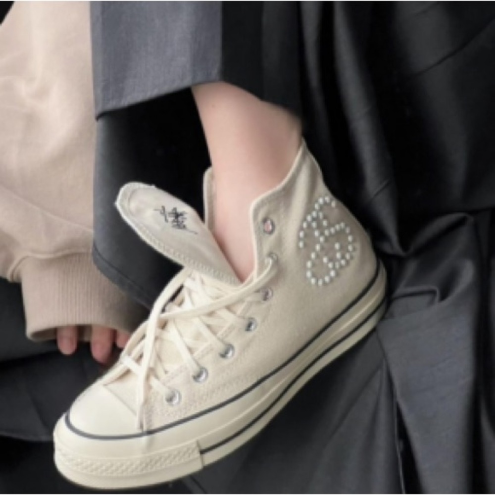 Converse Stussy Chuck 70 “Fossil” Colorway women’s Size 7 A02051C - Picture 6 of 14